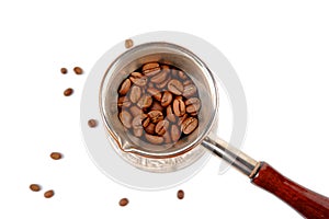 Coffee, beans, roasted, vessel photo
