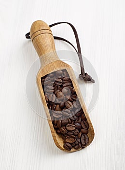 Coffee beans scoop