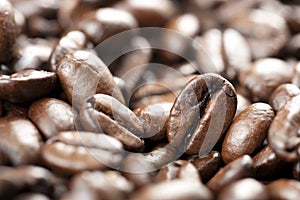 Coffee Beans with Selective Focus