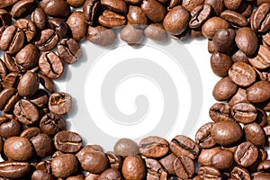 Coffee beans text field background