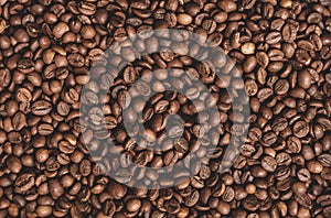 Coffee beans texture