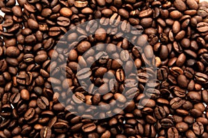 Coffee beans texture
