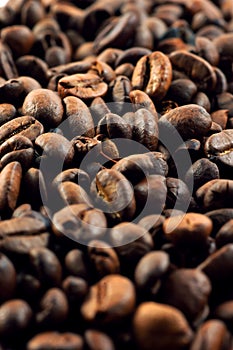 Coffee beans texture.