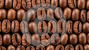 Coffee Beans Texture Background, Roasted Coffee Bean Pattern