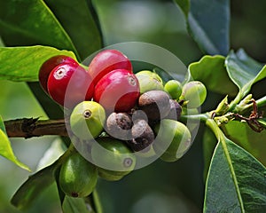 Coffee Berries Unpicked