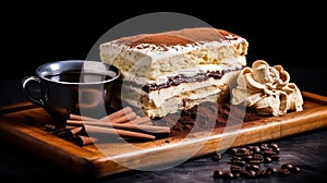 coffee biscuit tiramisu food