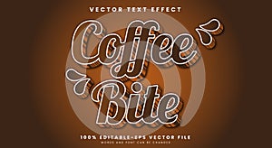 Coffee Bite editable text effect Template