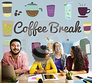 Coffee Break Beverage Pause Relaxation Casual Concept