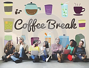 Coffee Break Beverage Pause Relaxation Casual Concept