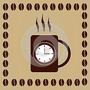 Coffee break time concept