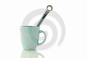 Coffee break during work