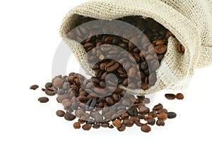 Coffee in burlap sack #2