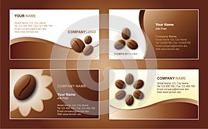 Coffee business card template