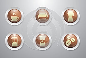 Coffee buttons photo