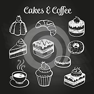 Coffee & Cakes Chalkboard