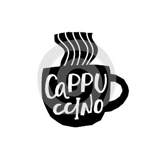 Coffee Cappuccino shirt quote lettering