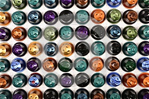 coffee capsules background