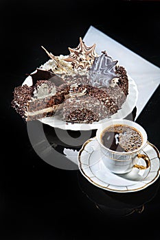 Coffee And Chocolate Cake