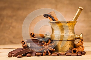 coffee chocolate composition