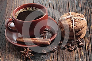 Coffee and chocolate cookies