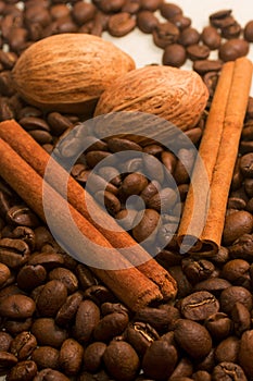 Coffee, cinamon and nut