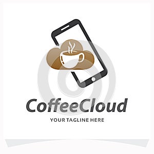 Coffee Cloud Logo Design Template