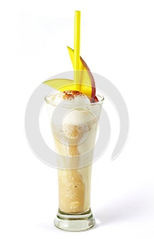 Coffee cocktail with ice-cream