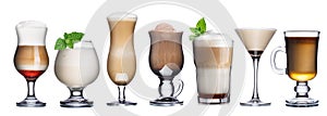 Coffee cocktails collection