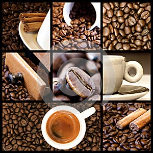 Coffee collage photo