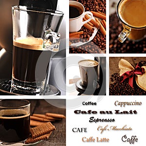 Coffee collage