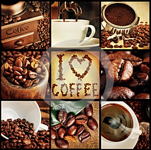 Coffee collage photo