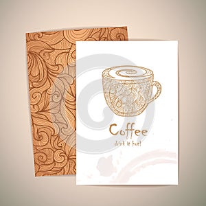 Coffee concept design. Corporate identiy