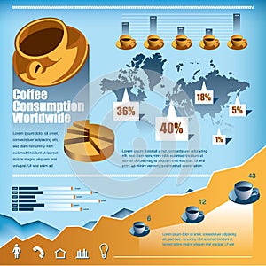 Coffee Consumption Infographic Web Chart