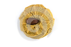 Coffee cookie with almond nut