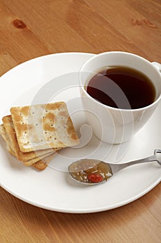 Coffee , cookie and jam