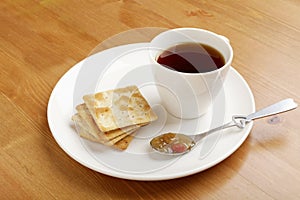 Coffee , cookie and jam