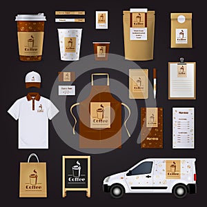 Coffee Corporate Identity Design Set