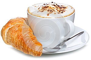 Coffee and croissant