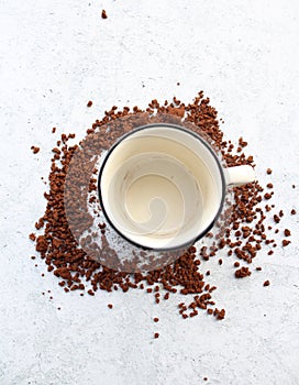 A coffee cup and coffee photo
