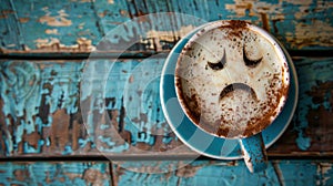 The coffee cup art.AI generated image