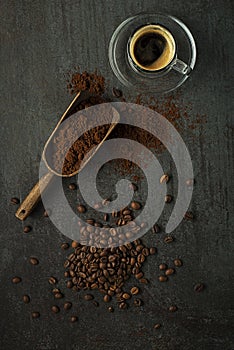 Coffee cup background