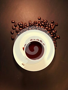 Coffee Cup Beans Background