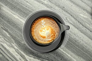 Coffee cup of cappuccino