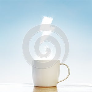 Coffee cup energy concept