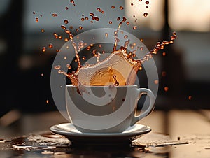 Coffee Cup Explosion