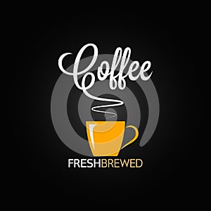 Coffee cup flavor design background