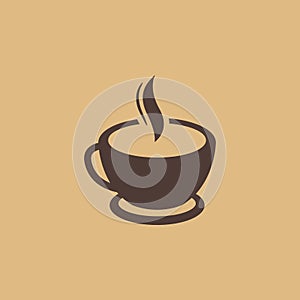 Coffee cup icon logo vector design