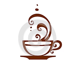 Coffee cup icon, vector.