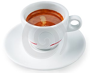 Coffee cup isolated on white background