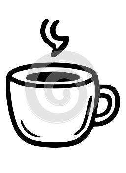 coffee cup line icon design